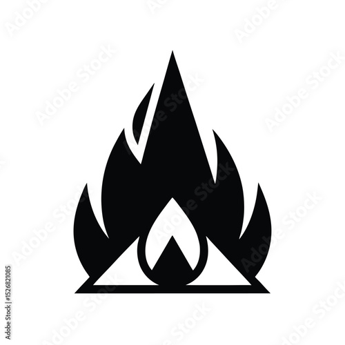 Outdoor Fire Starter Icon Vector Illustration