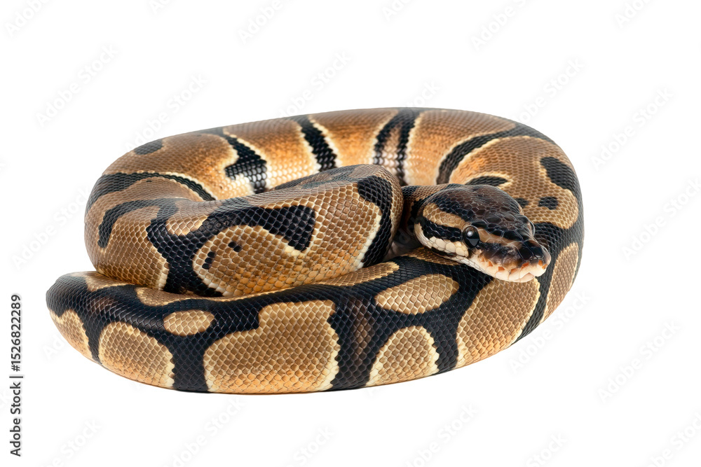 Ball phyton on white background Ball phyton on white background