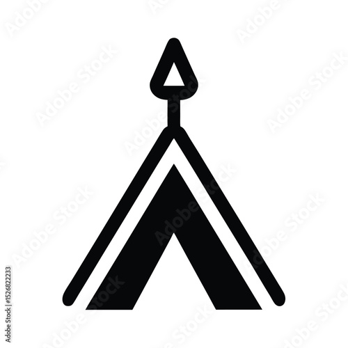 Portable Camp Tongs Icon Vector Illustration