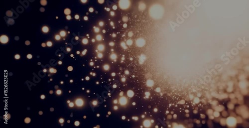 A seamless loop of abstract light particles moving gracefully through a dark, ethereal space. Soft, dreamy bokeh effect.
Ideal for background or overlay. 4K, slow motion, calming atmosphere.