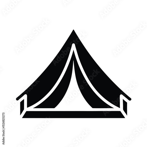 Tent Floor Stakes Icon Vector Illustration