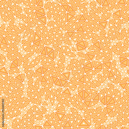 Triangular pattern background. Multiple repeated inner triangles. Small triangles size. One-tone colored style. Seamless pattern. Vibrant vector tiles. Modern vector illustration.