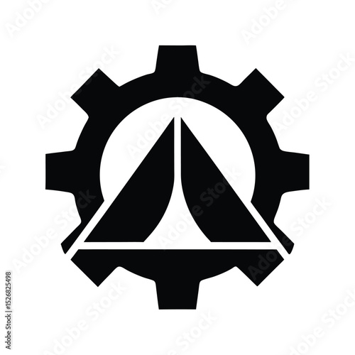 Tent Gear Loft Icon Vector Illustration