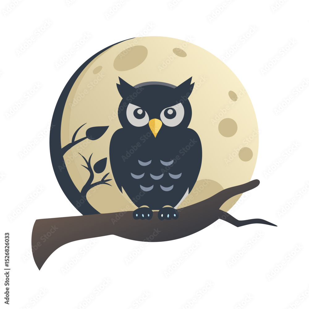 Fototapeta premium owl on tree