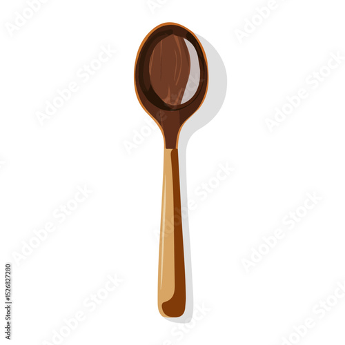 2D flat Slotted Spoon illustration vector, isolated on a white background.
