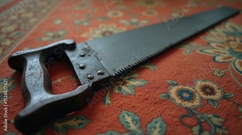 Hacksaw on Vintage Carpet