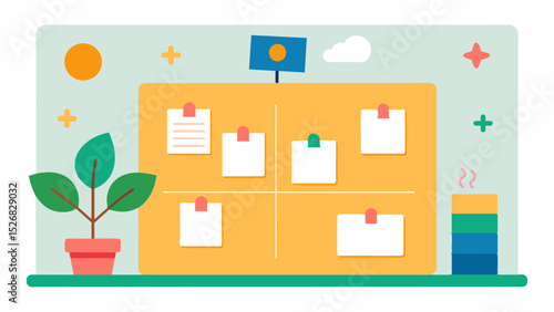 Having a memory board allows us to organize our memories in a meaningful way making it easier to retrieve them and relive them in the future.. Vector illustration