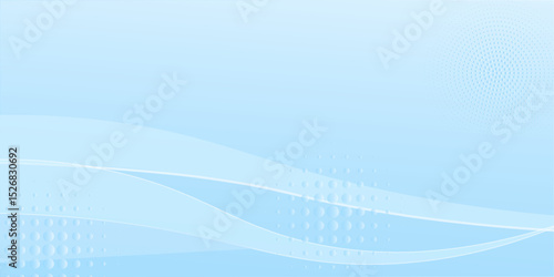 Abstract white wavy glowing lines on a blue background. Futuristic digital high-technology pattern modern