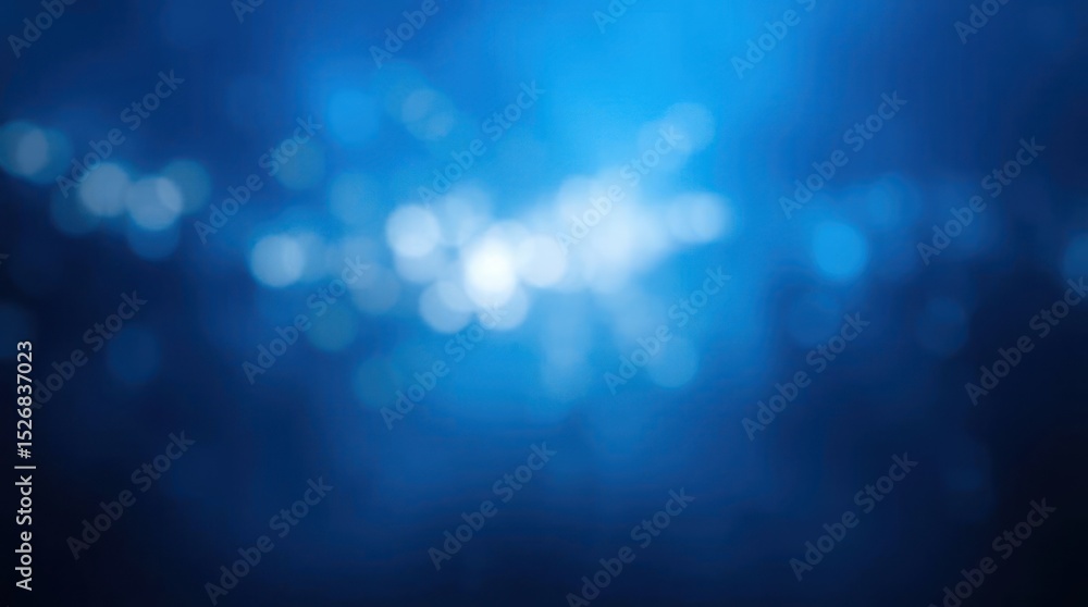 A blurry blue background with diffused bright bokeh circles clustered toward the center A blurry blue background with diffused bright bokeh circles clustered toward the center