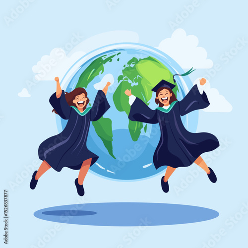 Graduation Celebration with Global Theme