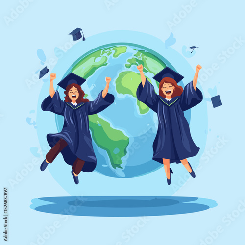 Graduation Celebration with Global Theme