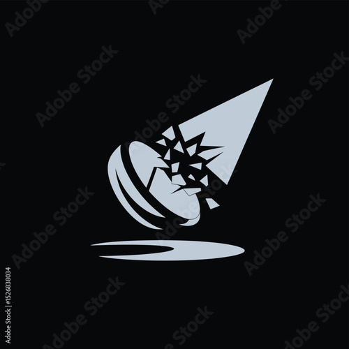 vector icons cinema, Director's Chair , theatrical Ticket roles, video tape, shattered spotlight  
