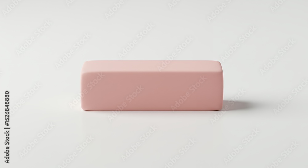 Pink rectangular box against white background Pink rectangular box against white background
