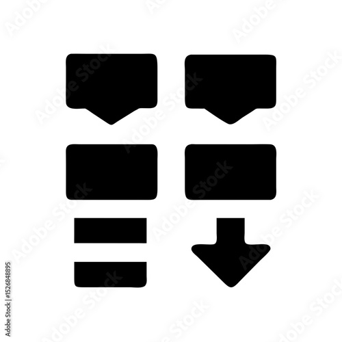 Universal usage icon bundle pack black silhouette design
