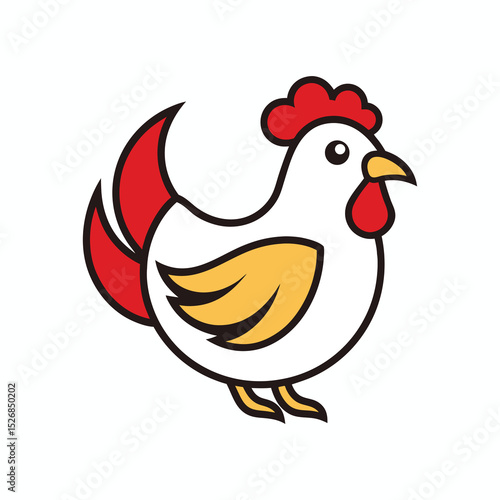 chicken--icon-on-white-background.eps