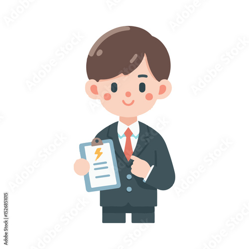 illustration design of an electrical engineer