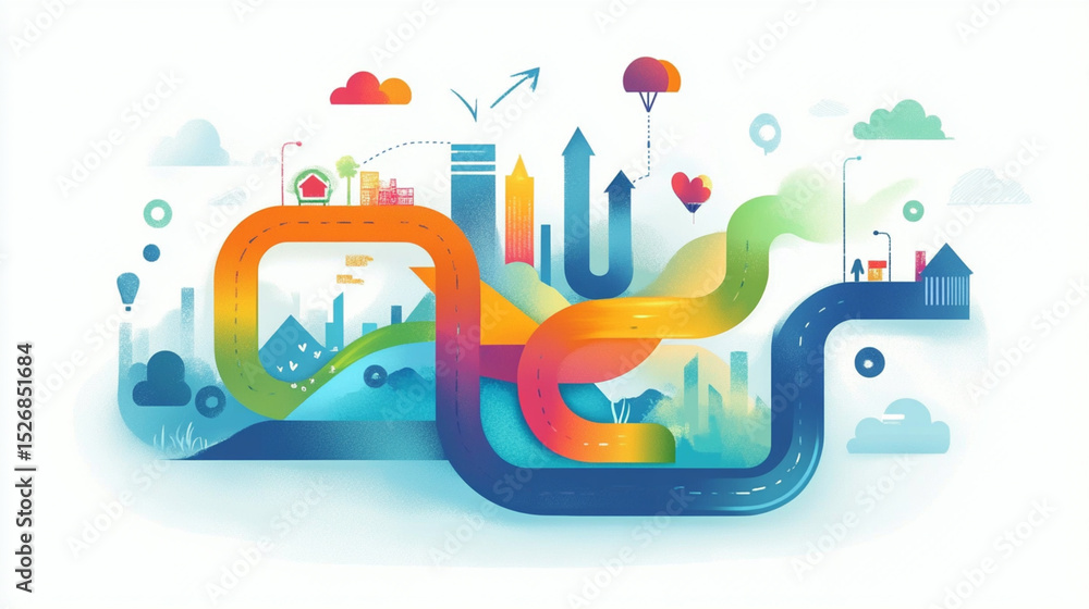 Naklejka premium Agile methodologies helped teams adapt quickly to change.