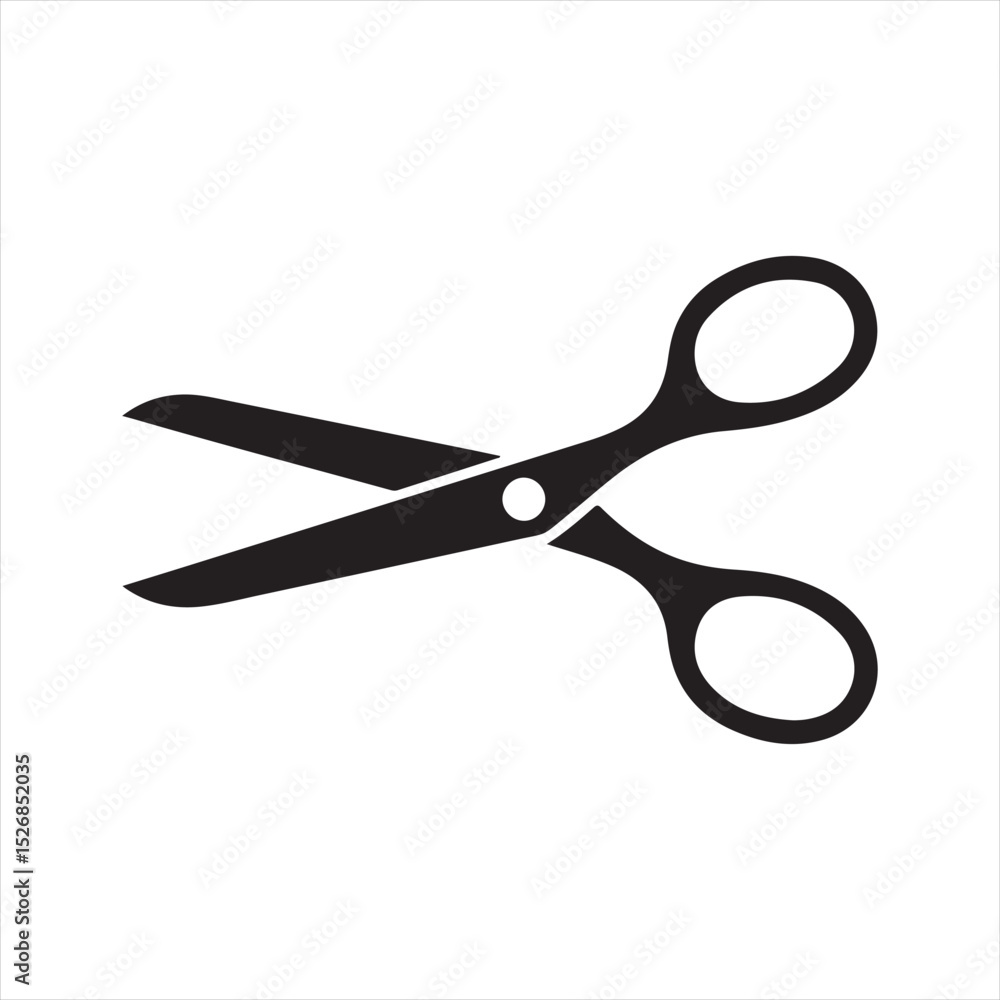 scissors icon vector on white background. scissors icon vector on white background.