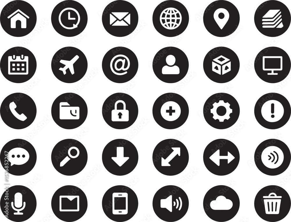Collection of Universal Website Icons Home, Email, Location, Contact, and More Collection of Universal Website Icons Home, Email, Location, Contact, and More