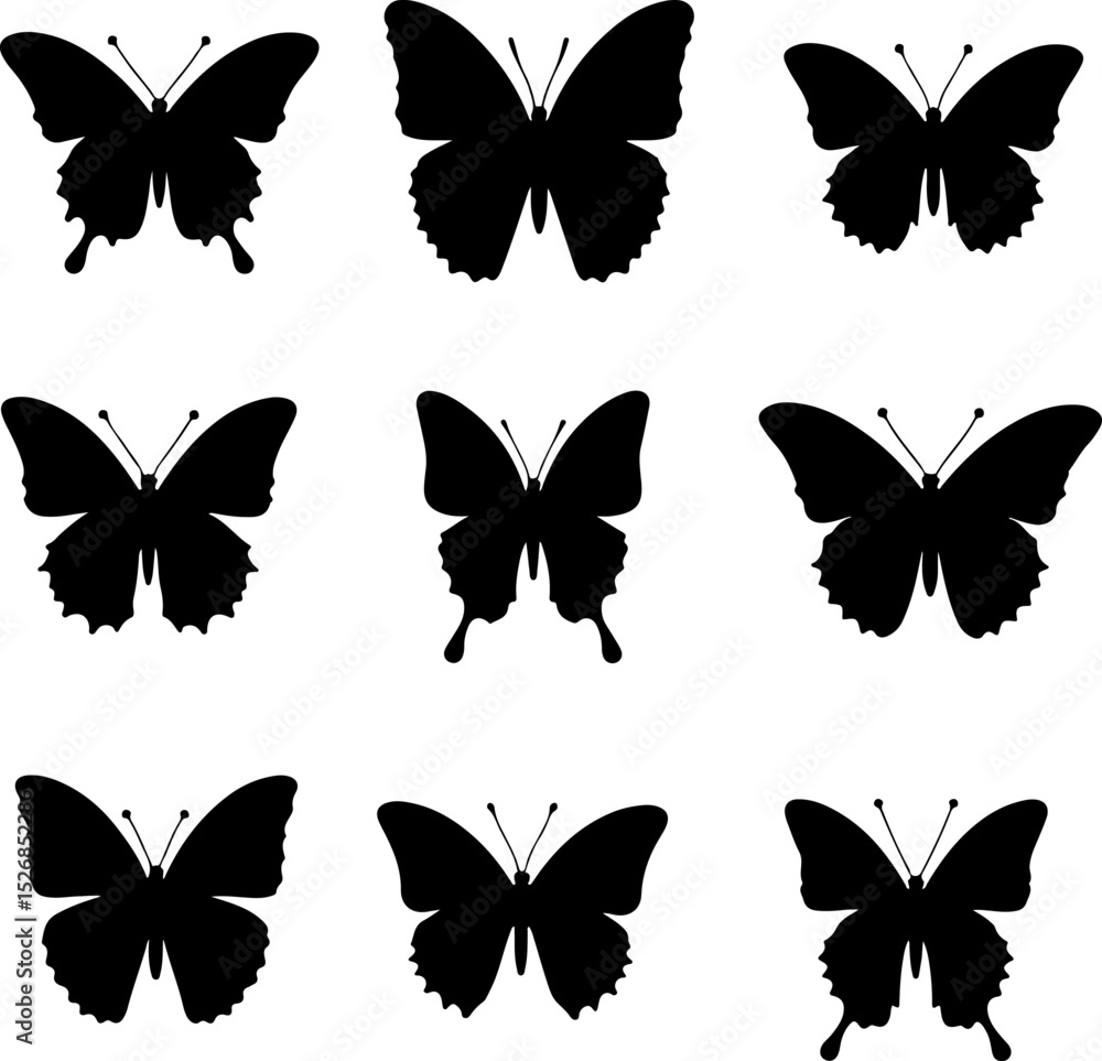 Butterfly Silhouette Bundle | SVG Clipart for Crafts & Design bundle Butterfly Silhouette Bundle | SVG Clipart for Crafts & Design bundle