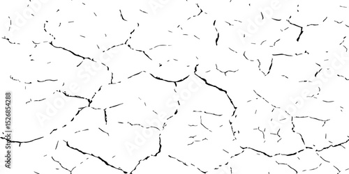 Closeup of dry fissure ground. White dried and cracked ground earth background.Gray crack on earth texture. erosion.