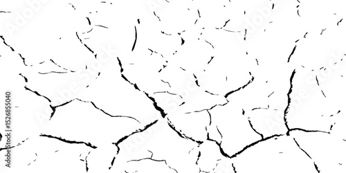 Closeup of dry fissure ground. White dried and cracked ground earth background.Gray crack on earth texture. erosion.