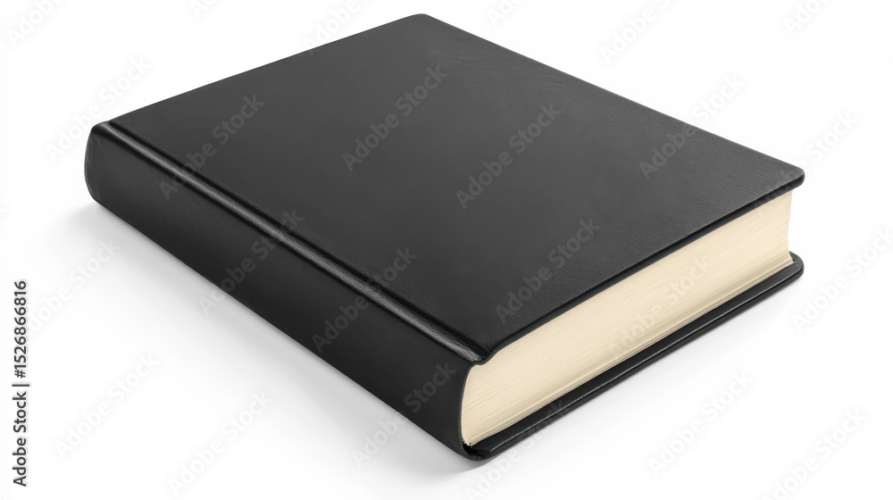 black book isolated on white black book isolated on white