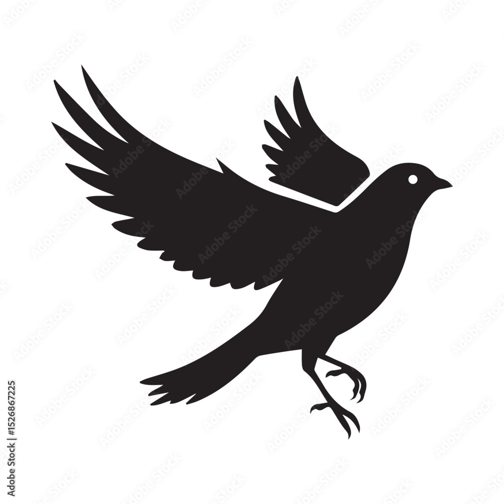 Obraz premium silhouette of a dove