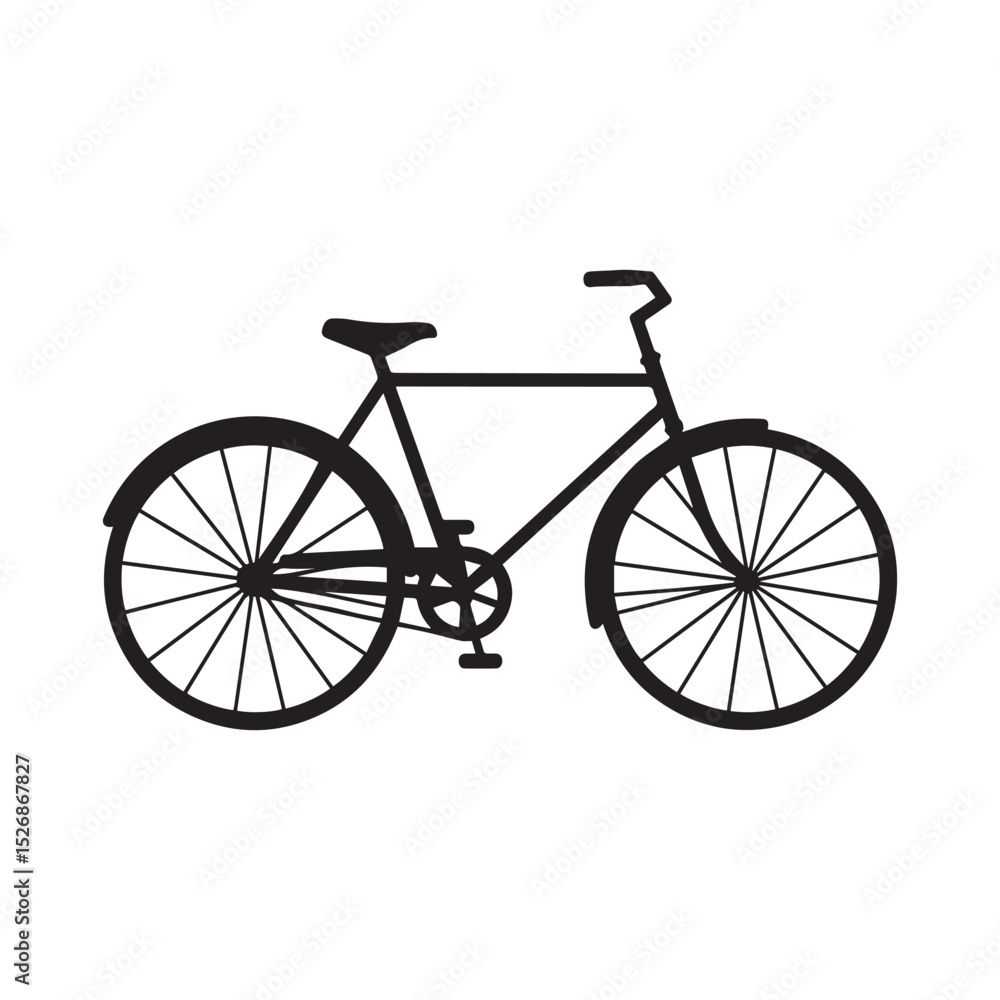 Fototapeta premium bicycle isolated on white