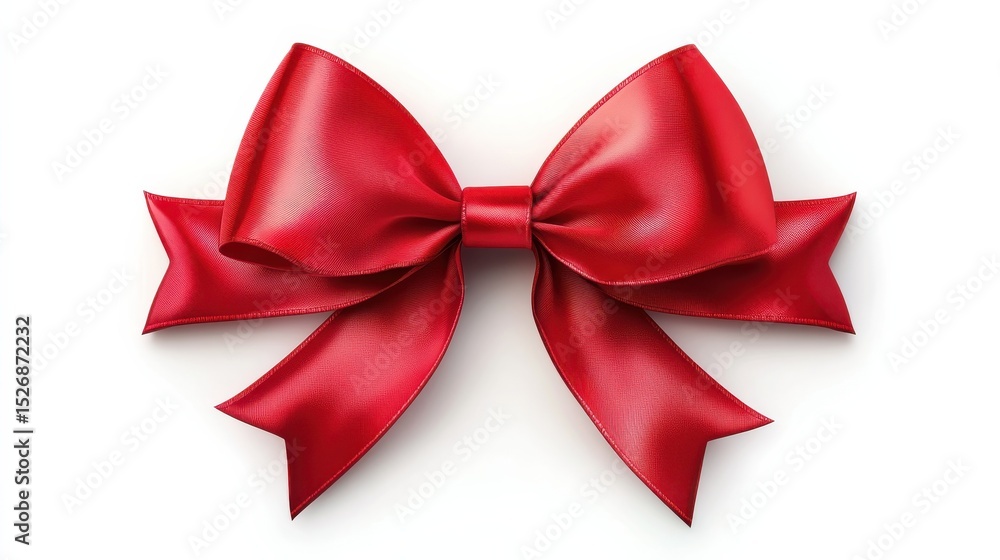 Fototapeta premium red bow isolated on white