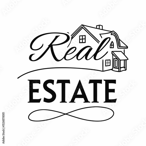 Real estate house logo design home sweet home