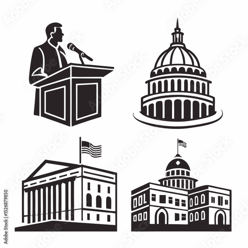 Government buildings politics speech capitol hill usa