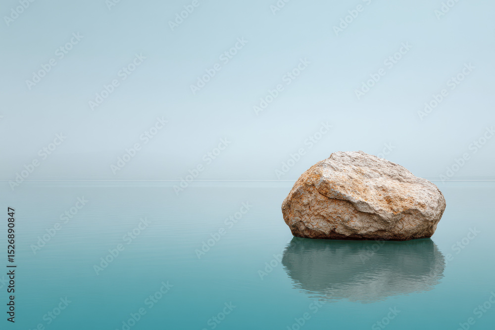 Naklejka premium topdown view of reservoir edge in iran under overcast sky
