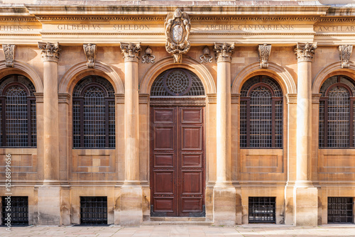 impressive architecture details of the Oxford University buildings, close up abstract