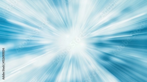 Abstract design with light blue radial streaks.