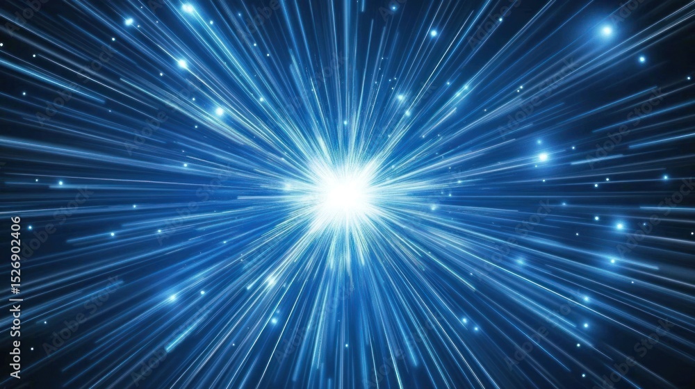 Naklejka premium Radiant burst of light rays emanating outward.