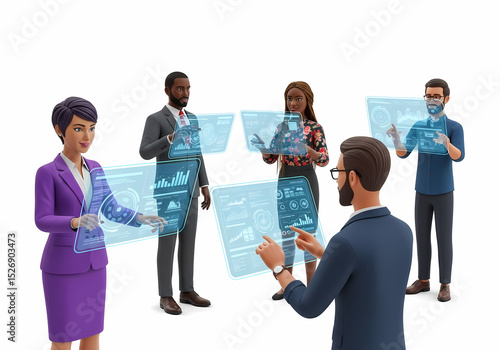 group of business people holding hands
