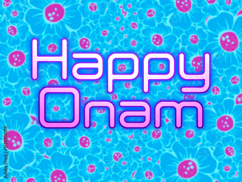 'Happy Onam' graphic design