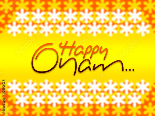 'Happy Onam' graphic design