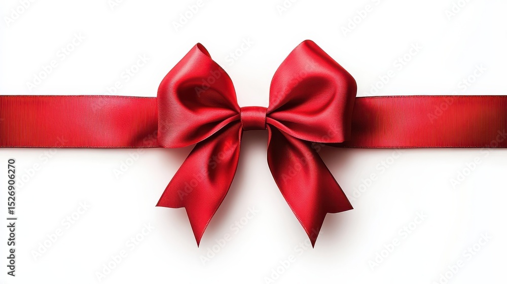 Fototapeta premium red bow isolated on white