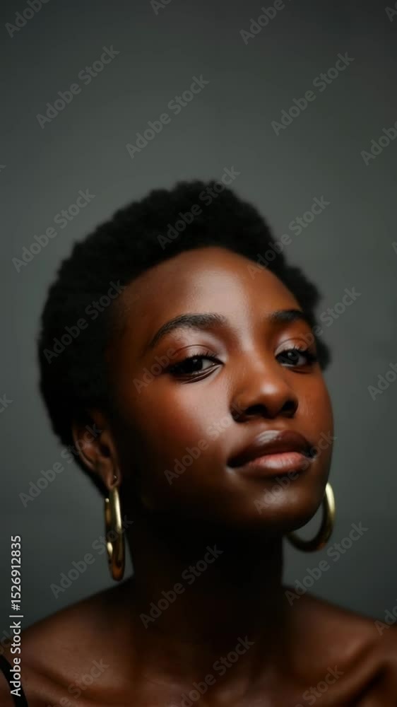 Woman gazing thoughtfully upward in a serene indoor setting in soft lighting Woman gazing thoughtfully upward in a serene indoor setting in soft lighting
