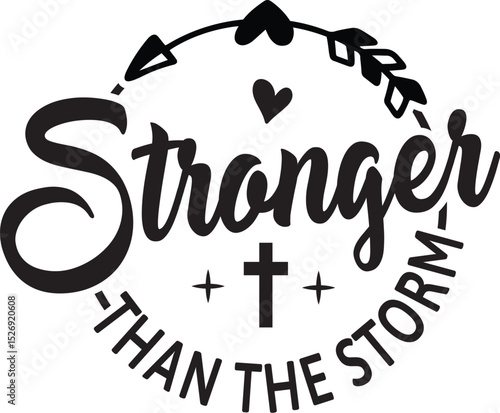 Stronger Than The Storm SVG