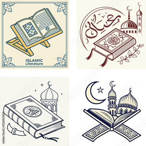 An icon representing Islamic literature.
