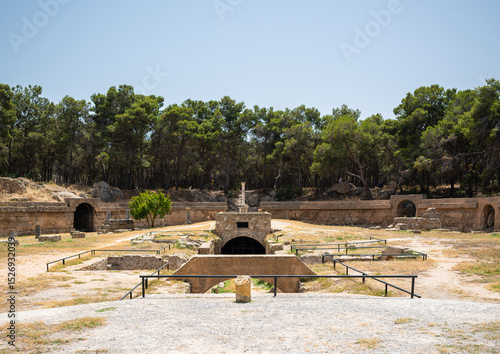 Tableau sur toile Carthage amphitheatre in Tunisia.
