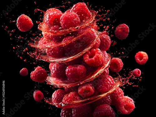 Raspberry Tornado in Red Juice Spiral