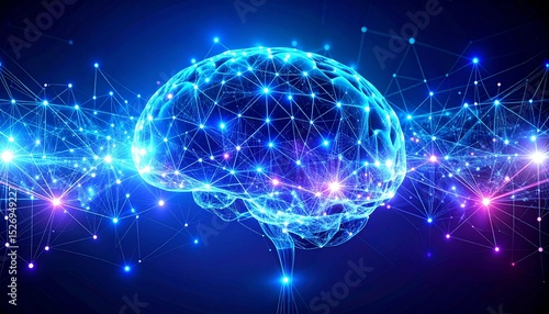 Abstract AI Neural Network and Big Data Concept