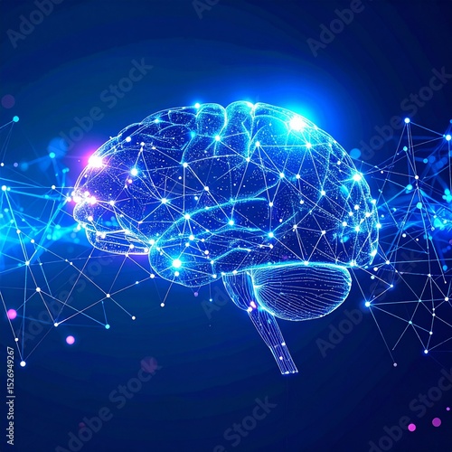Abstract AI Neural Network and Big Data Concept