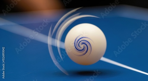 Dynamic Spin A Stunning Close-up of a Rotating Billiards Ball