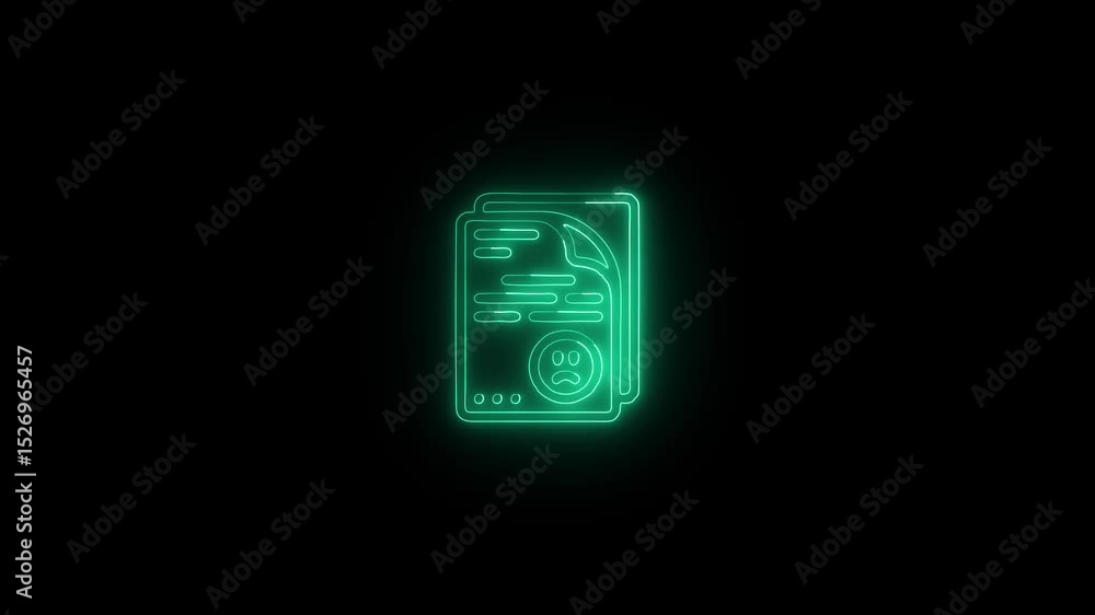 Report Problem Icon HD Video black background Report Problem Icon HD Video black background