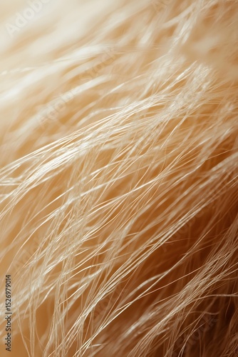 Hair Structure Revealed: Hair Strands Under a Microscope, Illustrating the Detailed Hair Structure and Characteristics
